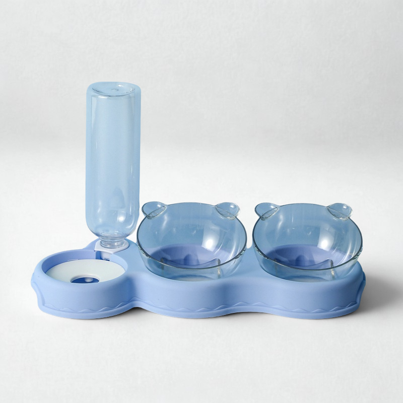 CatFeast Duo Bowl & Fountain