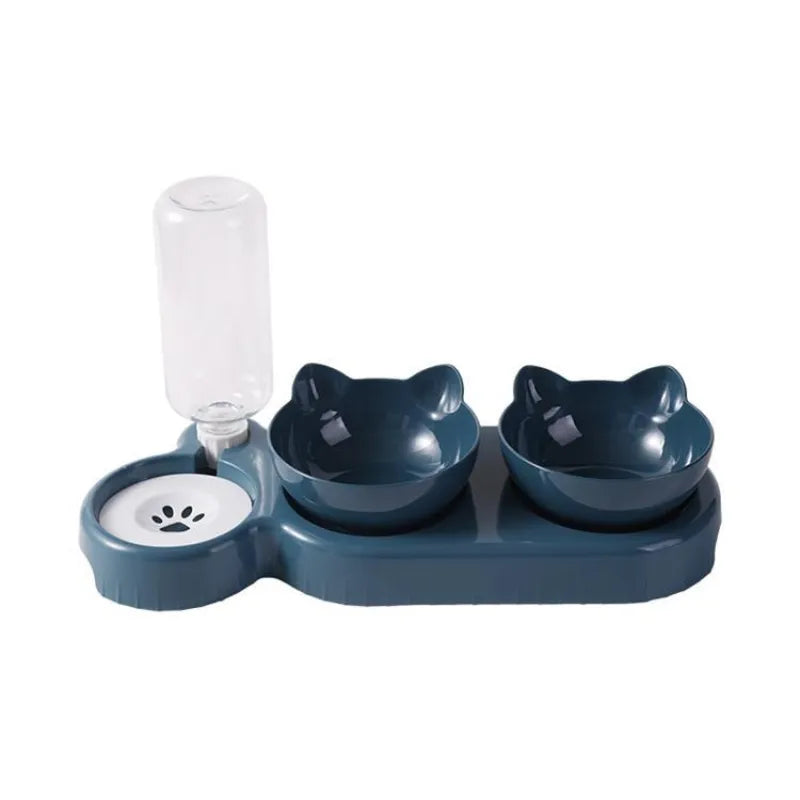 CatFeast Duo Bowl & Fountain
